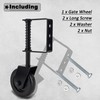 Auxdee 4.3 Inch Heavy Duty Fence Gate Wheel with Universal