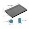 Baluue 2pcs Transparent Lid Makeup Palette Multifunctional Storage for Eyeshadow