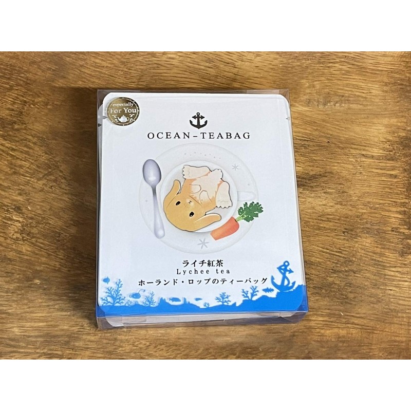 Holland Drop Ear Rabbit Tea Bags, Lychee Tea, 4 Pieces
