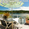 2Pcs Patio Table Umbrella Hole Ring Plug, Pool Sleeve Stabilizer