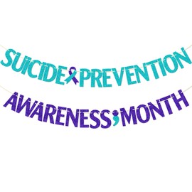 Suicide Prevention Awareness Month Banner, September Suicide Prevention Decorations, Suicide Mental Health Decor