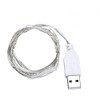 Fidt 9ft 30 LED USB String Lights Silver Wire String