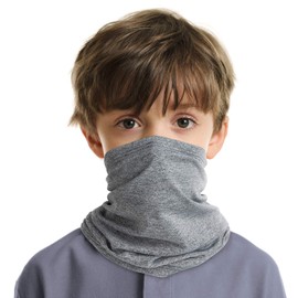 LUNGEAR Bandana for Kids Neck Gaiter Washable Multifunction Headwear Elastic Face Scarf Cooling Headband Snood with Dust Sun Protection for Outdoor Sports