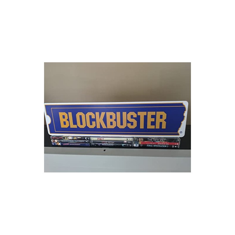 Sign Blockbuster Aluminum Display 6" x 24"