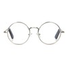 EYE ZOOM Metal Frame Round Reading Glasses with Spring Hinge