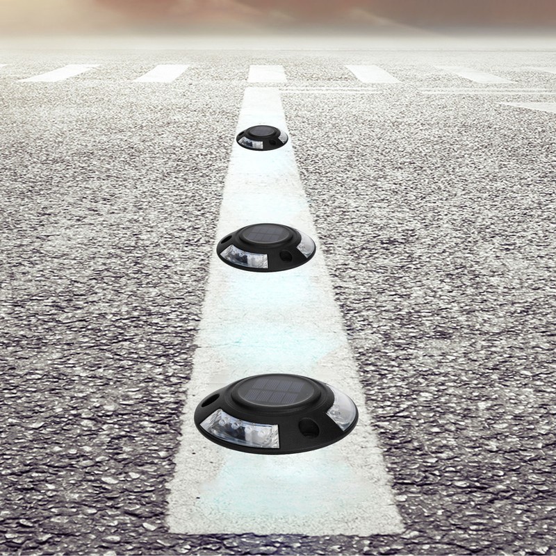 Solar Dock Light 12 LEDs Solar Driveway Light IP68 Waterproof