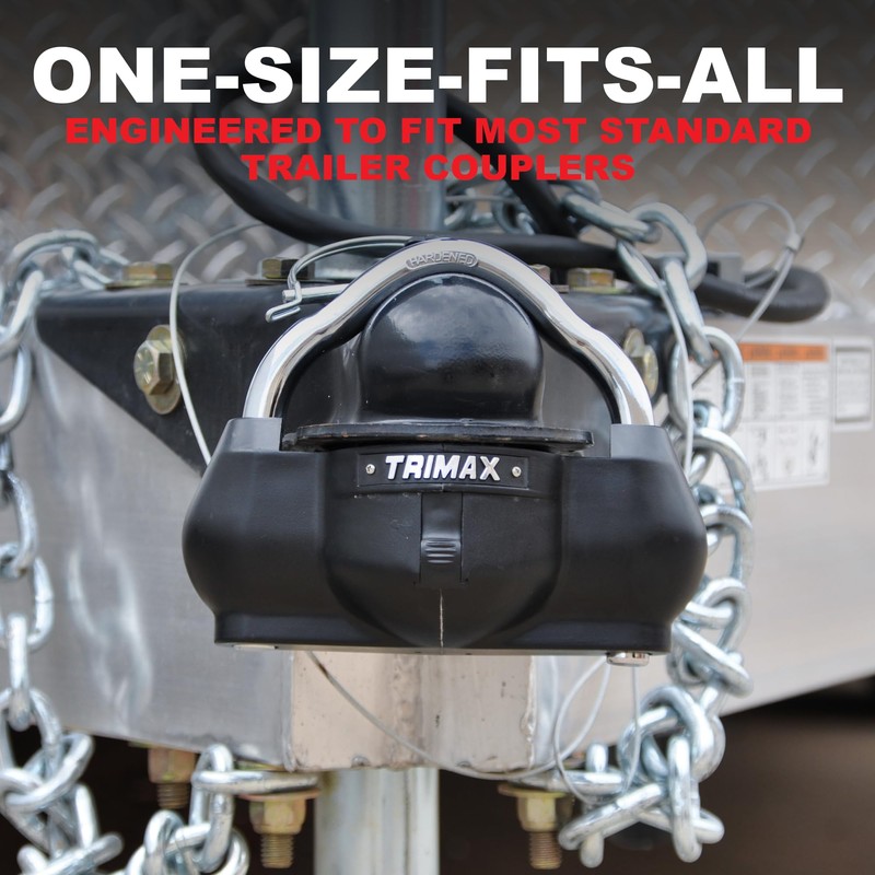 Trimax - UMAX 100 - Trailer Lock for Hitch, Dual