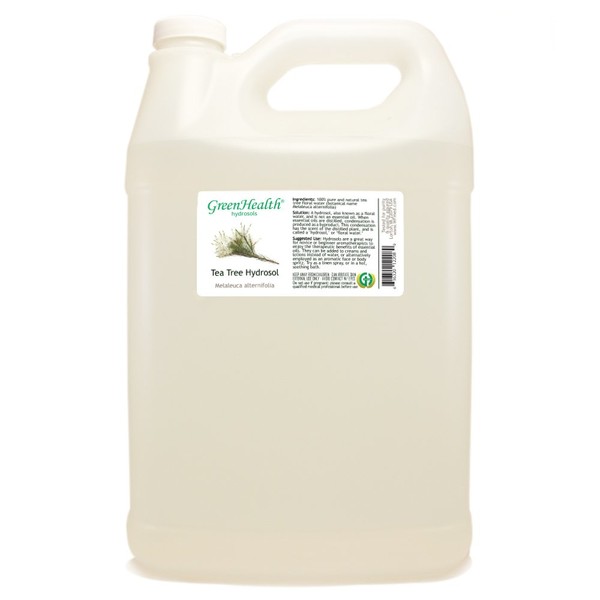 Tea Tree Hydrosol - 1 Gallon Plastic Jug w/Cap - 100% pure, distilled from essential oil