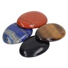 4Pcs Thumb Worry Stone Stress Relief Meditation Small Portable Oval