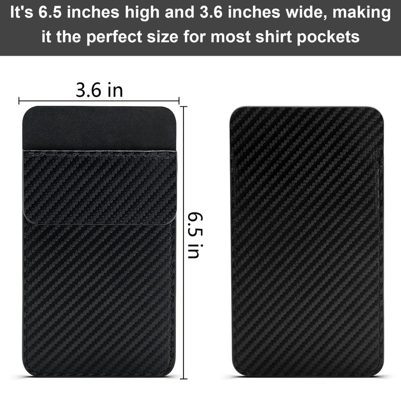 Leather Pocket Protector for Men: 2 Pack Multi Purpose pocket