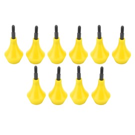 Jauarta 10PCS Archery Arrow Head Safety Arrow Tips Screw in Nylon Archery Accessory for Hunting Game Practice Kids Adults (Yellow)