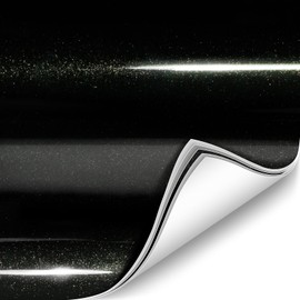 ColorFusion PPF by VViViD, Gloss Metallic Black Dry Apply PPF Vinyl Car Wrap Roll 1ft x 5ft