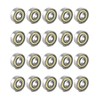 QWORK® 20 Packs 608zz ball bearing, Longboard Roller Skate Bearing,