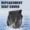 Priprilod Black Leather Driver Side Bottom Perforated Replacement Seat Cover