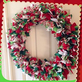 Custom Fabric Wreath- you pick colors, size, style
