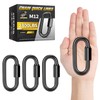 4Pcs 4.2” Quick Link Chain Connector, 2800lbs Capacity M12 Heavy