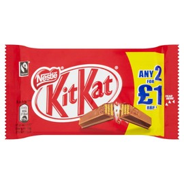 Kit Kat 4 Finger Milk Chocolate Bar - Pack of 24 x 41.5G