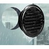 4 Inch Stainless Steel Vent Round Black Soffit Vent Cover