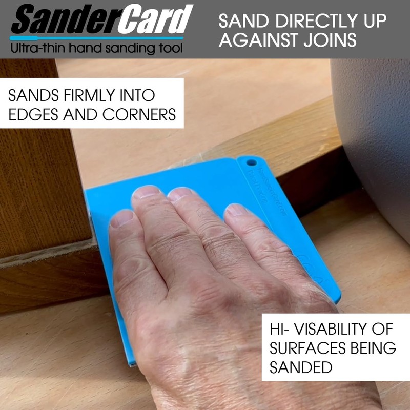 SanderCard Pro Hand Sander - Tool Only | Requires Hook