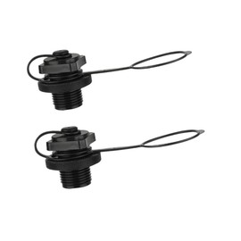 Tbest Inflatable Boat Valve 23 mm, 1 Piece Inflatable Boat Air Valve, Black Plastic Inflatable Boat Replacement Air Valve, Replacement Screw Air Valve, 22.9 mm Calibre for Inflatable Boat