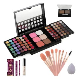 Kit De Maquillaje Sombras Para Femenino Integrado 78 Colores