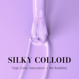 MelodySusie 15ML Lavender Purple Gel Nail Polish,Nails Soak Off UV LED Light Purple Gel Polish Gift for Women Nail Art Manicure Salon DIY Nail Design Decoration at Home-449-A2703