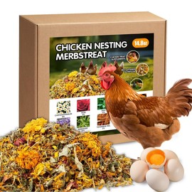 14.8 Oz Nesting Herbs for Chicken Coop - 10 Natural Dried Herbs for Chicken Coop Accessories, Hens Accessories and Must Haves for Bedding - for Chicken Coop Deodorizer Freshness Egg Production