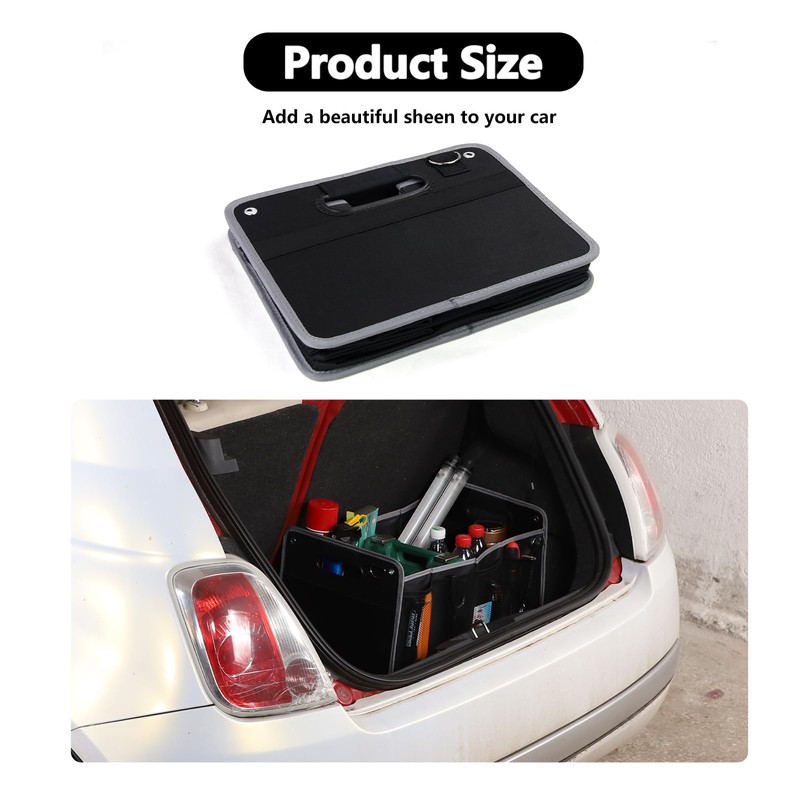 HAPPYHORSE Car Console Storage Box Organizer Tray Compatible with Fiat