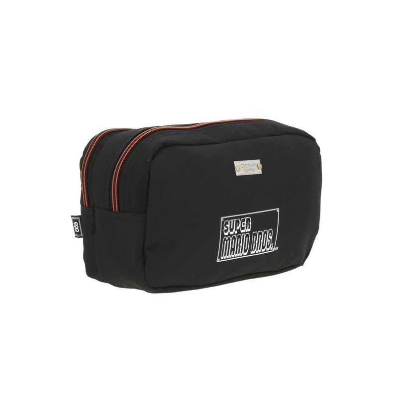 Chenson Lapicera Negro Mario Bros 1818 Sublimado Doble Compartimento con
