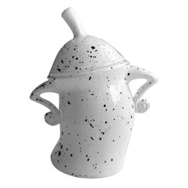 Food Canisters, Drop Resistant Fashions Easy To Store Teapot with Attitude Multi Purpose with Lids for Christmas (White)