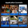 Hapivida Projector Screen, 100 Inch Projector Screen 4:3 HD Foldable