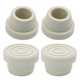 Ganivsor (4/Pack) Pool Ladder Bumpers (White) for Inground Pool - Replace Pool Ladder Rubber End Plugs Fits 1.90inch Inner Diameter Ladder Tubing Rubber