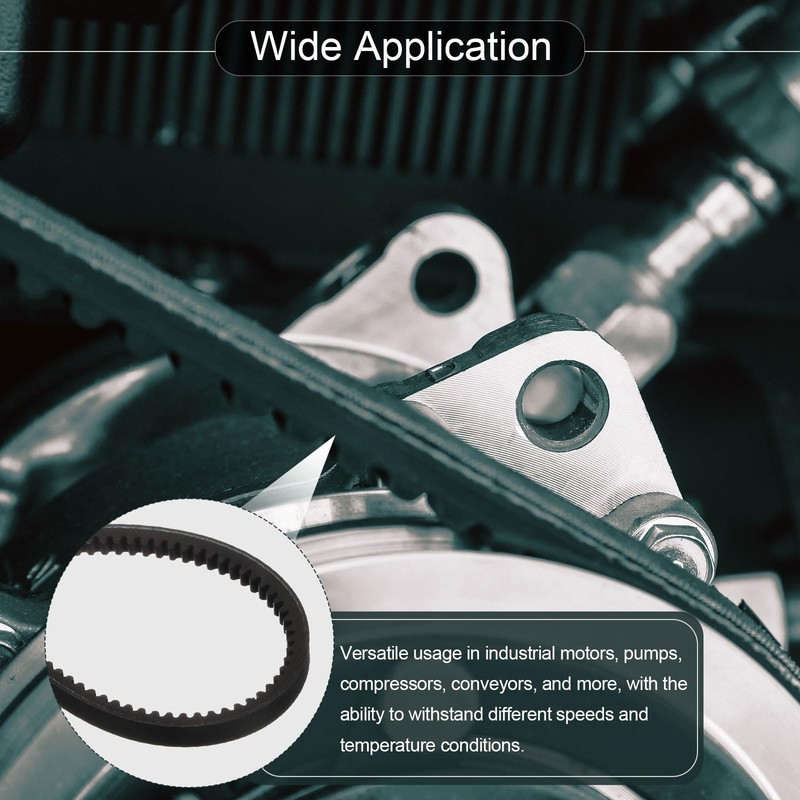 sourcing map AX36 EPDM V-Belt, Raw Edge Cogged Industrial Rubber