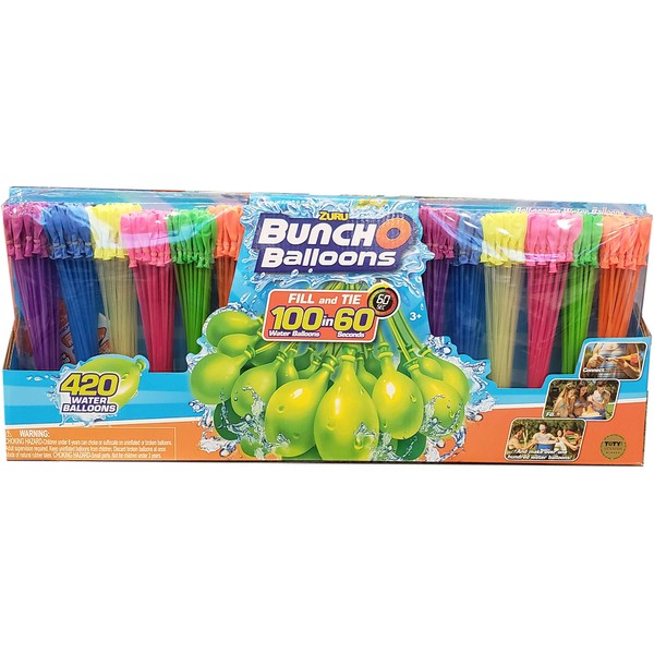 Bunch O Balloons Zuru 420 Instant Self Sealing Water Balloons, Multicolor…