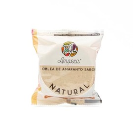 AMAREA® Obleas de Amaranto Natural, 30g, Snack Saludable, Sin Azúcar, Sin Gluten, Vegano (36 piezas)