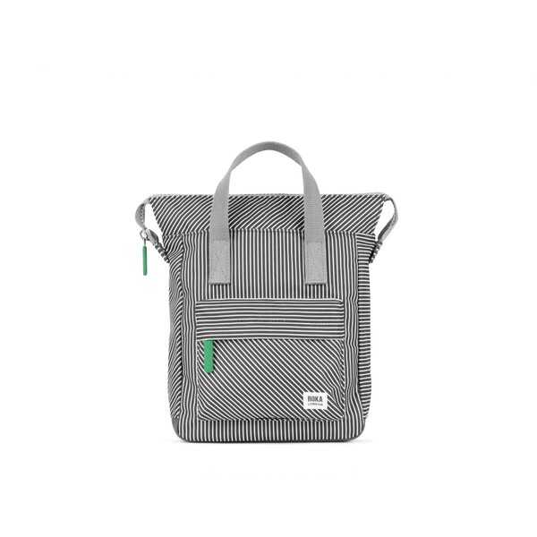 ROKA London Bantry B Mixed Hickory Small Recycled Canvas Rucksack