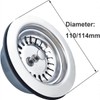 Qrity Sink Collection, 114mm Stainless Steel and PVC Kitchen Sink