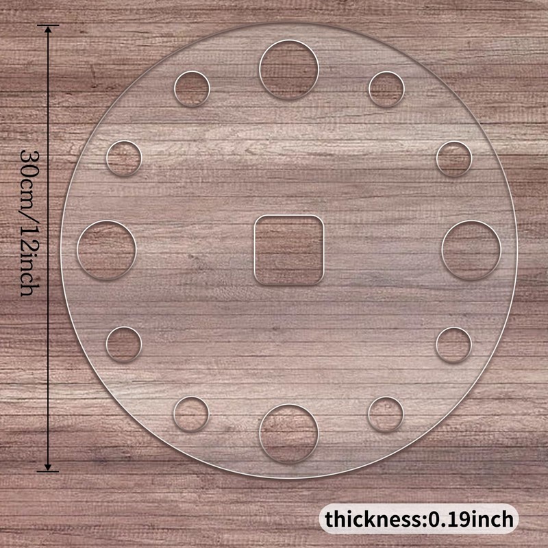 Betagt Clock Router Templates, 12" Circle Clock Face with Clock