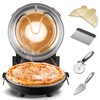 Pizza Oven with 4 accessories- Countertop 800°F Brick Oven Pizza