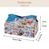 2 Pack Tissue Box Cover Holder, Summer Beach Starfish Seashell