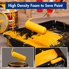 WORKPRO 12-Pack Foam Paint Roller 4 inch, Small Paint Roller