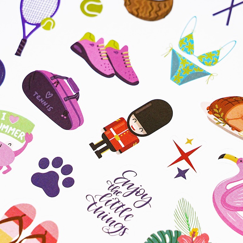 Planner Stickers - 12 Montths & 14 Sheets Journal Stickers