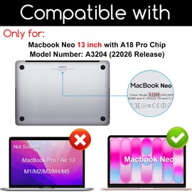 KEANBOLL 3-Pack Trackpad Protector Cover for MacBook Neo 13 (A3404), Unti-Scratch Smooth Surface Unti