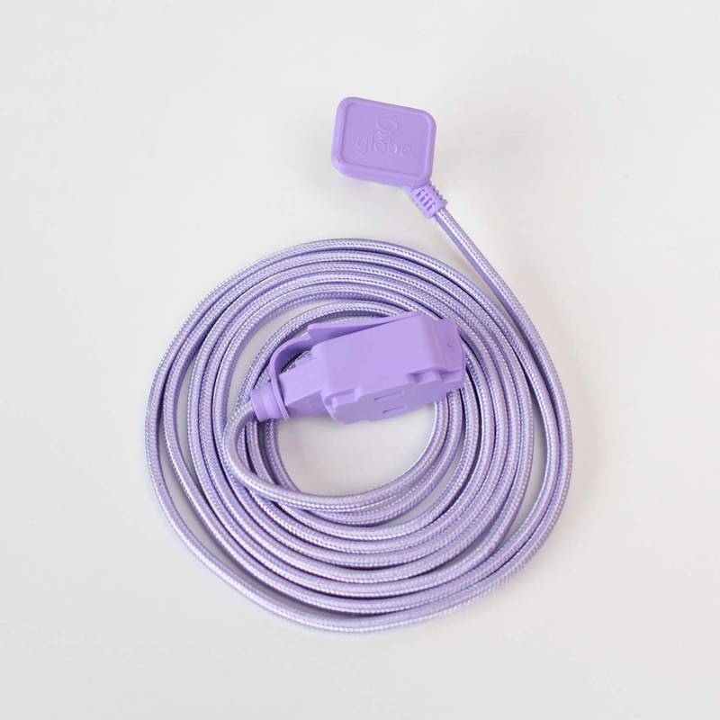 Globe Electric 22892 Designer Series 9-ft Fabric Extension Cord, 3