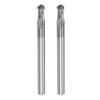 sourcing map 2pcs Ball Nose End Mills CNC Router Bits,