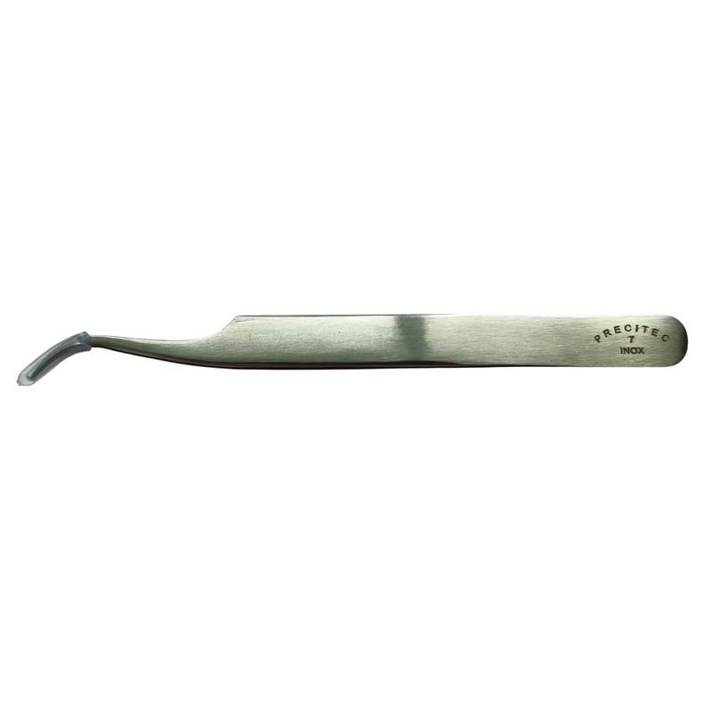 KD89 Precitec MSA 12.901-7 Precision Tweezers for Watchmakers, Curved and