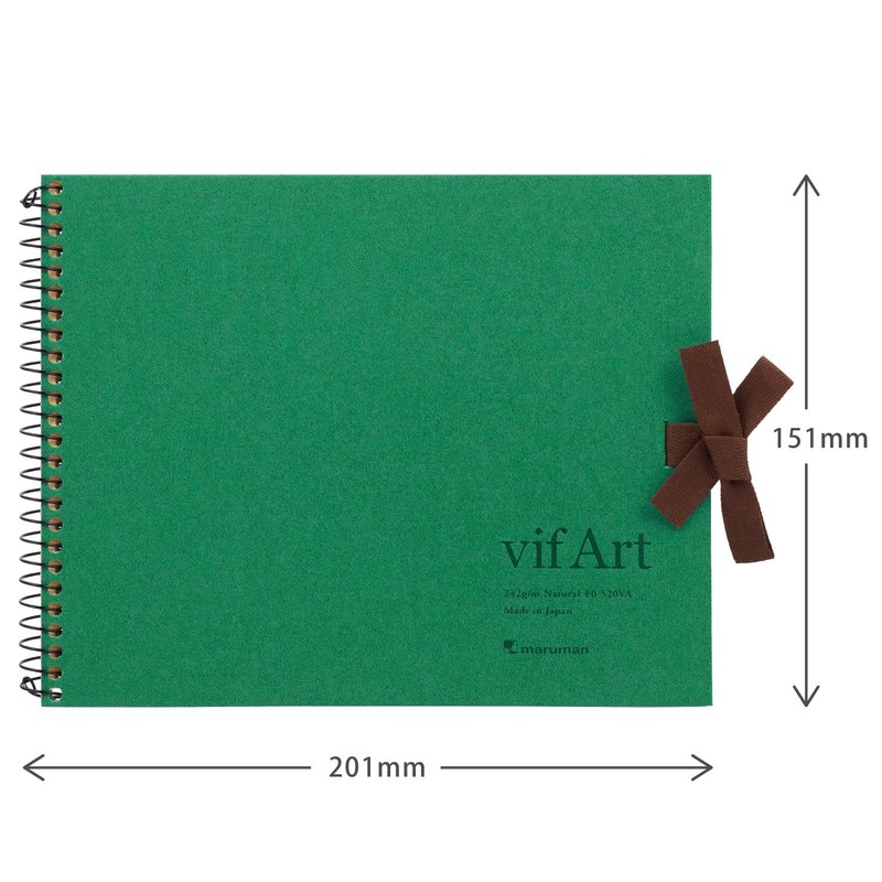 Maruman S20VA vifArt Watercolor Paper Sketchpad, F0, Medium Grain