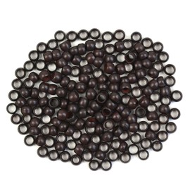 3.0mm 200 Pcs Nano Beads Micro Links Copper Nano Rings Beads Hair Beads for Hair Extensions (Dark Brown)