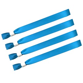 100 Pack Cloth Event Wristband, Solid Color Cloth Wristbands, Color Wristbands Without Logo Resistant, Suitable for Lightweight Concert Wrist Strap for Activities, Parties (Color : Water Blue)