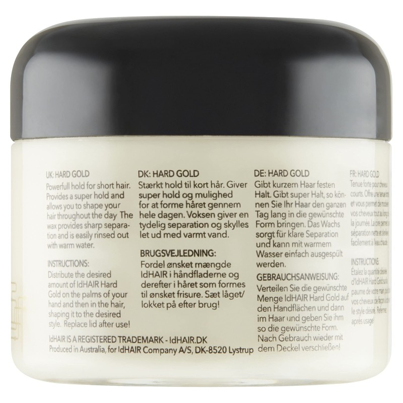 IdHAIR - Hard Gold - Professional Hair Wax for Men